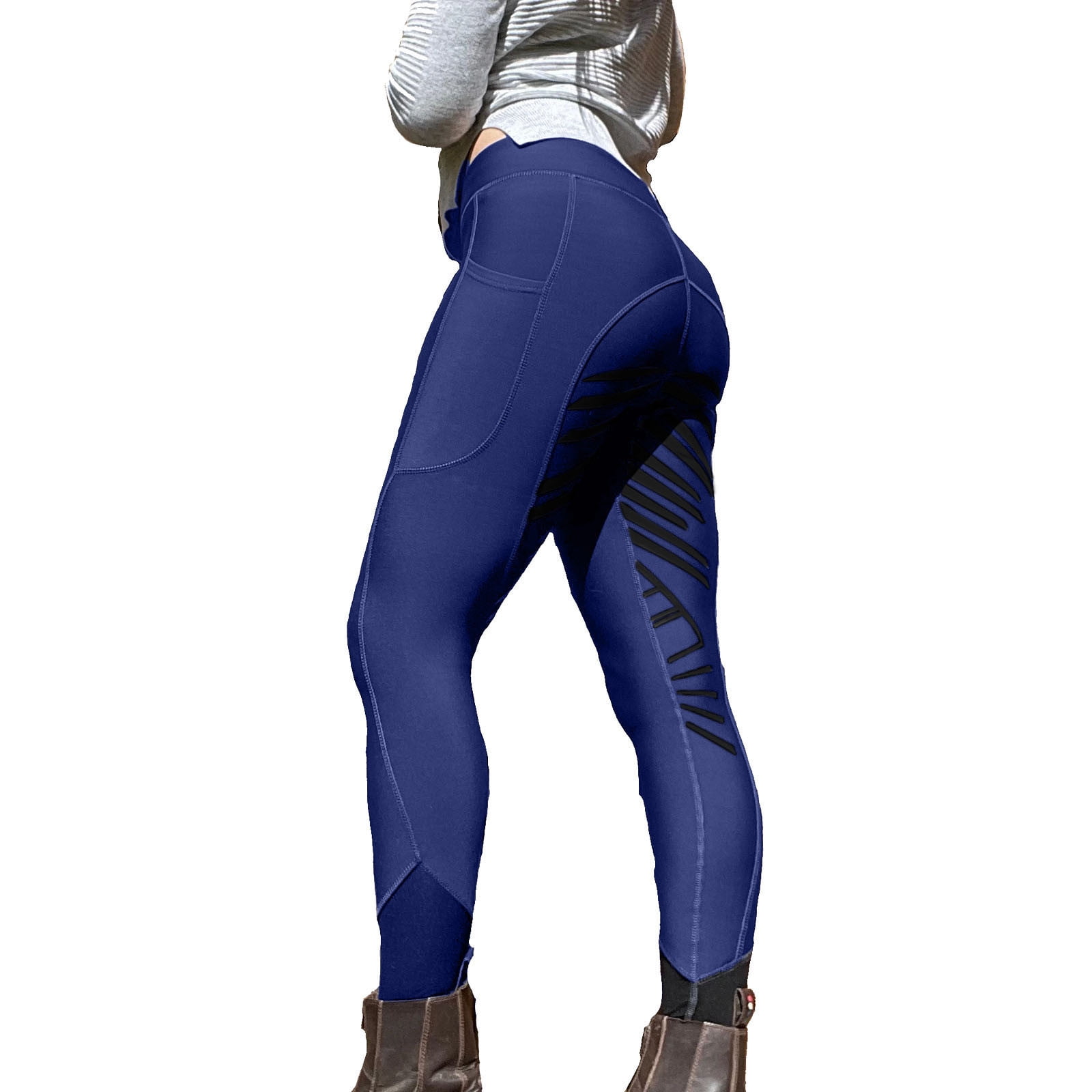 Women's Riding Pants Exercise High Waist Sports Riding Equestrian Trousers 