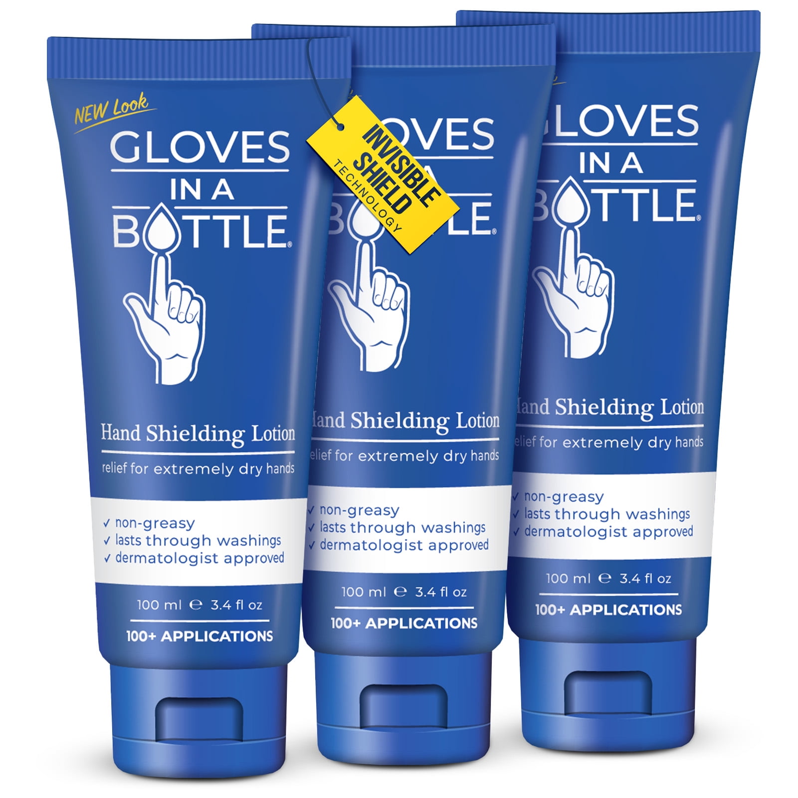 Gloves in A Bottle - Shielding Lotion for Dry Skin, Hand Lotion Travel size, Protects & Restores Dry Cracked Skin 3.4 fl oz Pack of 1, Botanical