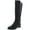 Black Smooth, variant on Womens Winnnie Faux Leather Riding Boots Black 7.5 Medium (B,M)