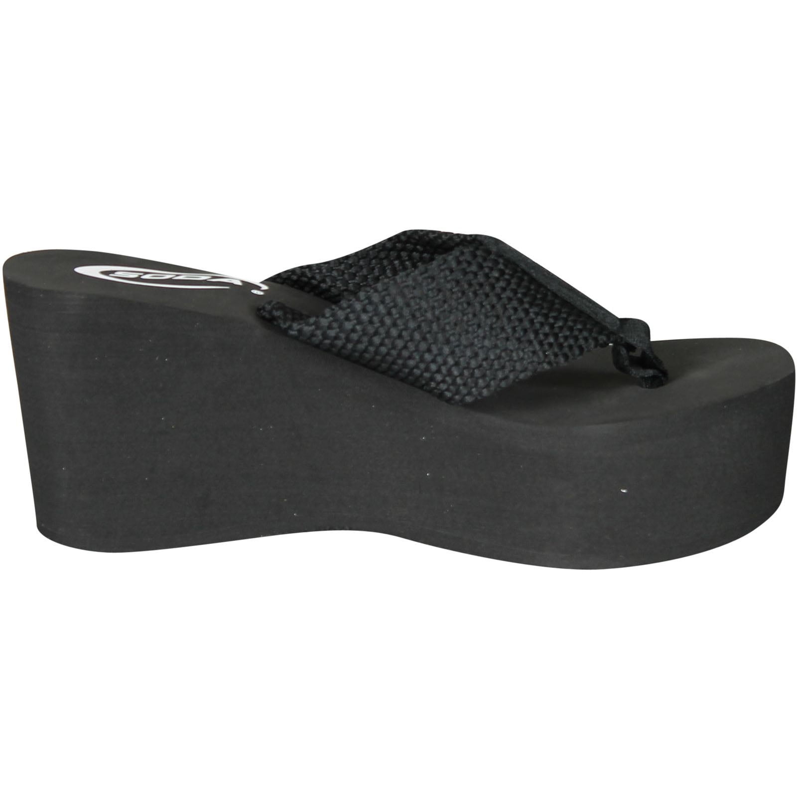 Soda Womens Oxley-S Flip Flop Sandals, Black PU, 7.5 - Walmart.com