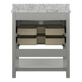 thumbnail image 5 of Design Element Affinity 31" Single Sink Bathroom Vanity in Grey, 5 of 10