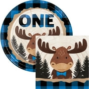 Blue Buffalo Plaid Moose Dessert Kit