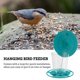 thumbnail image 2 of Jardín al aire libre Alimentador de aves salvajes Parrotes Alimentador de colgantes con techo impermeable, 2 of 7