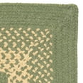 thumbnail image 2 of 4' x 6' Green and Beige All Purpose Handcrafted Reversible Rectangular Area Throw Rug, 2 of 2