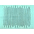 thumbnail image 1 of Ahgly Company Indoor Rectangle Solid Light Blue Modern Area Rugs, 2' x 4', 1 of 4