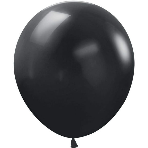 18 inch Sempertex Deluxe Black Latex Balloons (25 Per Pack) - Party Supplies Decorations