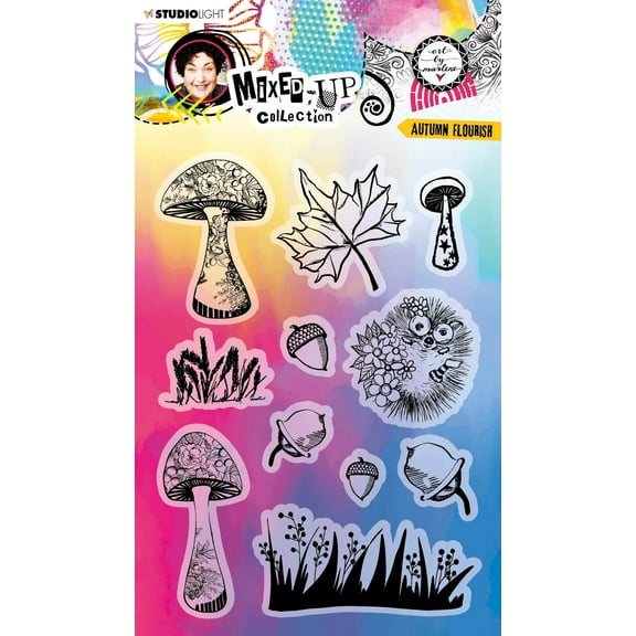 Art By Marlene Mixed-Up Clear Stamps-Nr. 286, Autumn Flourish