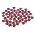 thumbnail image 1 of 50 Piezas 12 Mm Corazón Sunnimix Resina Diamantes De Imitación Botones De Espalda Plana Doble Taladro Rojo, 1 of 8