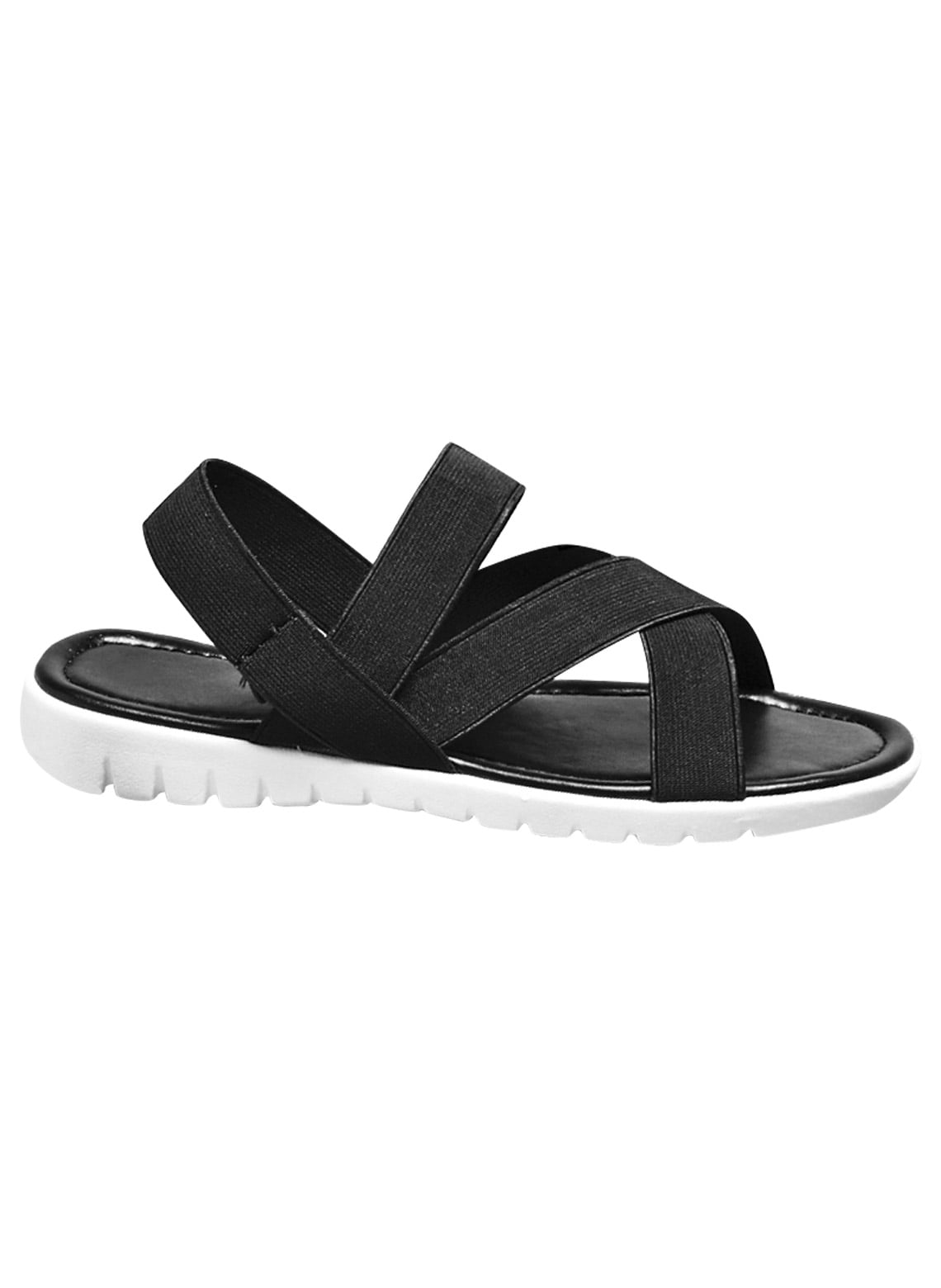 Women' Stretch Strap Sandal for Women Available in Black Pink and White