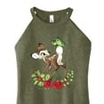 thumbnail image 3 of Disney Bambi - Christmas - Botanical Butterfly - Juniors High Neck Tank Top, 3 of 5