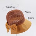 thumbnail image 7 of Travelwant Women Wide Brim Hat Hollow Breathable Summer Bucket Hat Bow Lady’s Sun Cap for Travel, 7 of 7