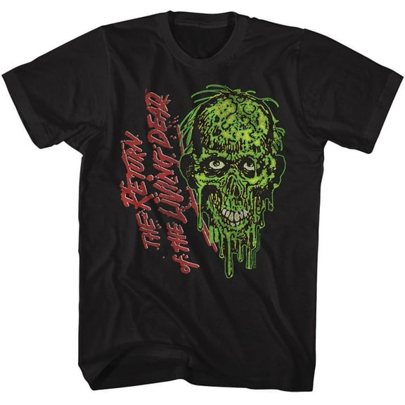 The Return Of The Living Dead Tarman And Logo Black T-Shirt