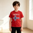 thumbnail image 2 of Boys Graphic Tees Short Sleeve Graphic Print Crewneck Top for Casual Wear Boys' Tops Tees Shirts 5 Years-6 Years, 2 of 4