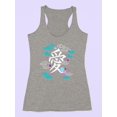 thumbnail image 3 of Japanese Word Love Racerback Tank Women -Image by Shutterstock, Female x-Small, 3 of 4