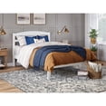 thumbnail image 1 of AFI Warren Solid Wood Full Platform Bed with USB Charging Station in White, 1 of 12