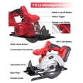 thumbnail image 3 of Sierra circular PowerSmart de 20 V y 5.5 pulgadas con batería y cargador de 2.0 Ah, 3 of 7