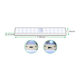 thumbnail image 4 of Luz LED para clóset, 24 LED, atenuador más nuevo, sensor de movimiento recargable por USB, iluminación para debajo del gabinete, barra de luz segura nocturna inalámbrica para pegar en cualquier lugar con control remoto para escaleras, armario, cocina, pasillo (3 piezas) Zhivalor CQ470-2, 4 of 5