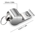 thumbnail image 2 of Loud Metal Whistle Soccer Strong Stainless Steel Whistles Wear Resistant Portable Referee Whistles Party, 2 of 5