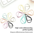 thumbnail image 3 of stanreset 30 Pieces Paper Clip Cute Water Drop Shape Simple Style Solid Color Office School Note Book Photo Clamp Bookmark Sky Blue, 3 of 6