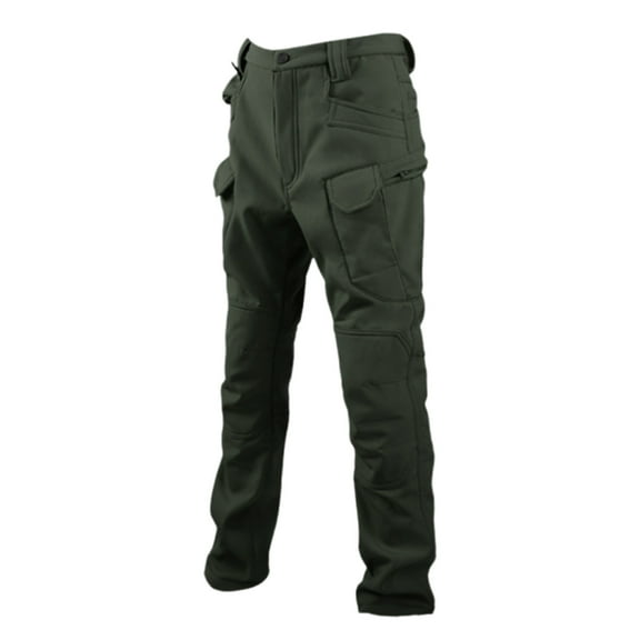 LIUJUNSHOP Outdoor Cargo Pants for Men Men's Lined Cargo Pants Outdoor Winter Warm Work Utility Trousers For Hiking