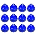 thumbnail image 1 of Paquete de 12 prismas de bola de cristal, cristales colgantes de 33.5 mm/1.32 pulgadas para hogar/ventanas/jardín/DIY [Azul], 1 of 7