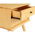 thumbnail image 2 of Camaflexi Mid Century Nightstand 2-Drawer Night Stand Cabinet, Scandinavian Oak, 2 of 4