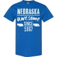 thumbnail image 3 of Inktastic Nebraska Awesome Since 1867 T-Shirt, 3 of 5