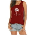 thumbnail image 4 of XIYON Womens Summer Tops Sleeveless Printed Shirts Summer Tops Loose Fit Running Athletic Shirts Casual Trendy Clothes, 4 of 4