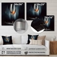thumbnail image 4 of Designart "Glamorous Bubbly Falls" Fashion Metal Wall Art Prints, 4 of 5