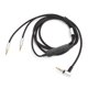 thumbnail image 2 of Cable de auriculares Cable de auriculares Cable de auriculares Cable de audio de repuesto Cable de aCable de auriculares, cable de audio negro buena conductividad eléctrica para Sennheiser HD202 HD497, 2 of 8