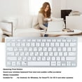 thumbnail image 4 of Slim BT Keyboard,Ergonomic  Gaming Keyboard with Shock Absorbing & Non Slip Pad, Bilingual PC Keyboard, Scissor Switch for Office, 4 of 7