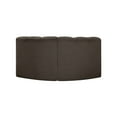 thumbnail image 4 of Meridian Furniture Arc Brown Boucle Fabric Modular Sectional, 4 of 7