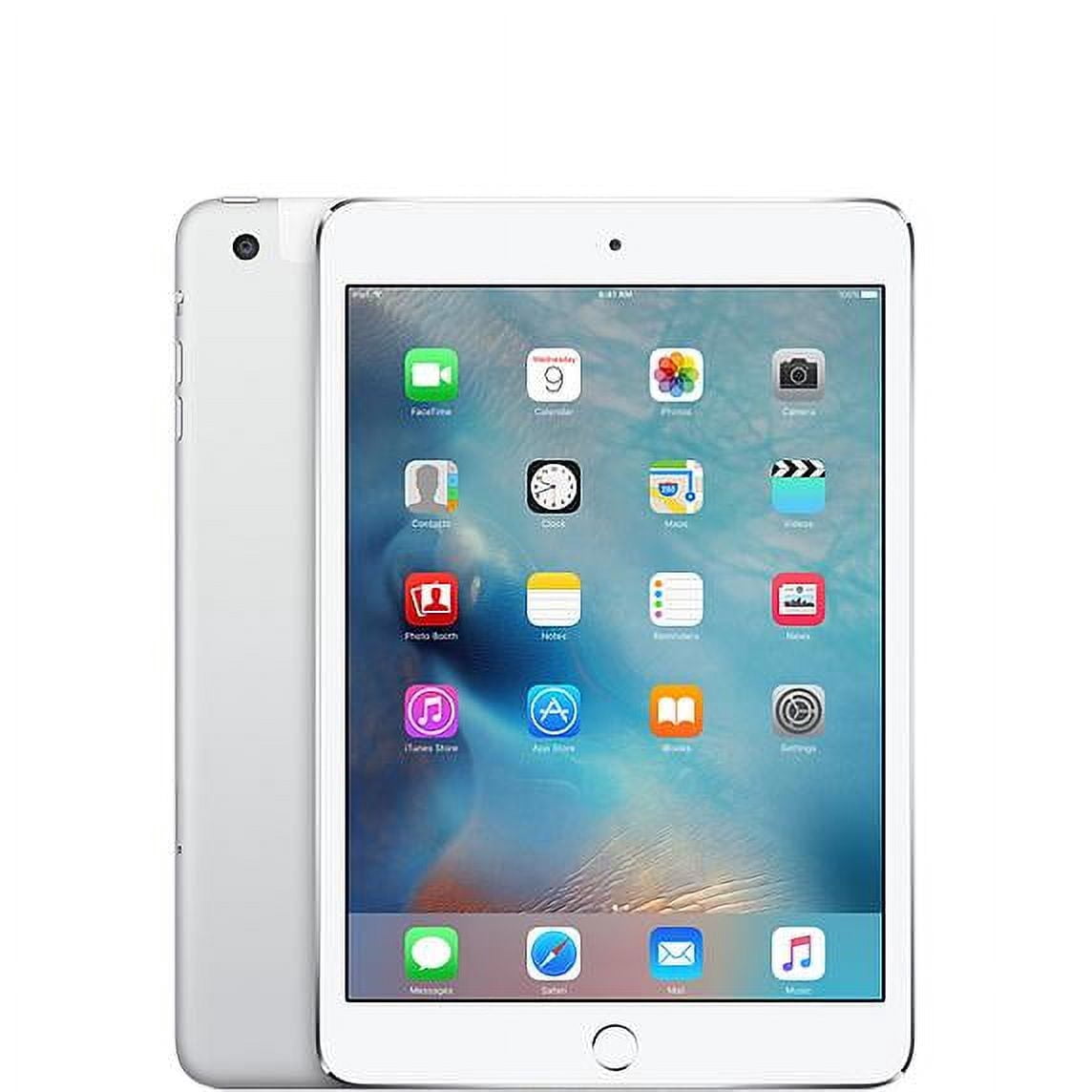 Apple iPad Mini 4, Wi-Fi + Cellular, Restored 128GB, Silver (4th