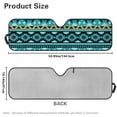 thumbnail image 7 of Yuyamidu Blue Aztec Windshield Sun Shade for 2018-2024 Jeep Wrangler JL JLU & Gladiator JT, Gemoetric Sunshades Heat Shield Car Front Window Sunshade, 7 of 7