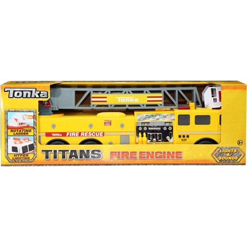 tonka yellow fire truck