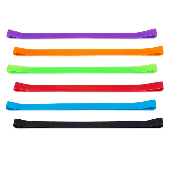 6 Pack Towel Bands for Beach Chair, Windproof Rubber Beach Towel Clips Bands, Stretchable Colorful Beach Chair Bands, Silicone Beach Towel Holder Bands for Swimming Pool Cruise