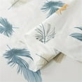 thumbnail image 6 of Lanpei Feather Print Bed Sheet Sets 4Pcs Twin, 100% Cotton Deep Pocket Fitted Sheet Set, Colorful Plume Modern Flat Sheet Set, Neutral Hotel Bedding Set (1 Flat Sheet, 1 Fitted Sheet, 2 Pillowcases), 6 of 8