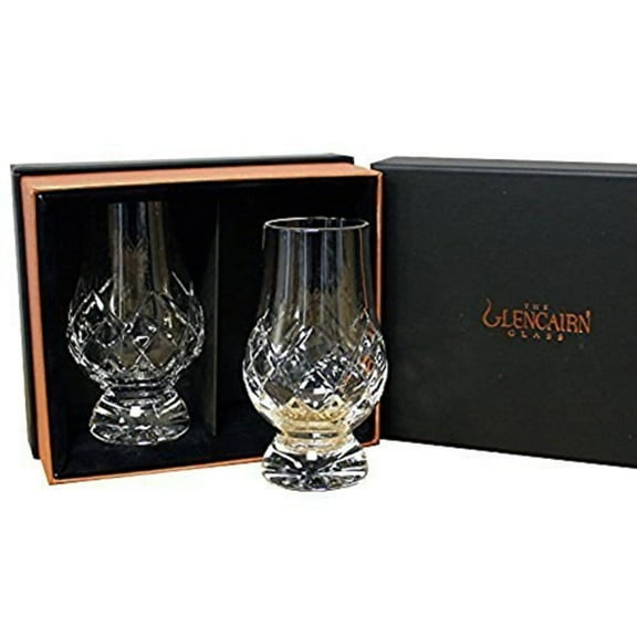 GLENCAIRN Cut Crystal Whiskey Glass, Gift Set of 2
