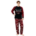 thumbnail image 4 of LuLiaMenton Matching Christmas Outfits Pajamas Set Funny Couples Holiday Pjs, Men 2XL, 4 of 7