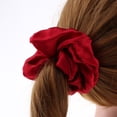 thumbnail image 1 of Lazos Elásticos para el cabellero de Scrunchies Florales Grandes Lazos Elásticos para El Cabello - rojo, tal se describe BLESIY scrunchies de seda para el cabello, 1 of 8
