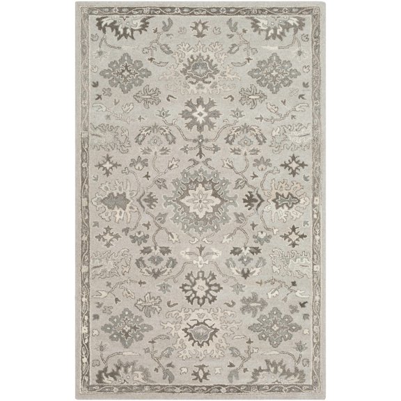 BoutiqueRugs Willimantic Traditional Area Rug - Taupe, Charcoal, Peach - 10' x 14'
