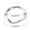 thumbnail image 3 of 10Pcs 16mmx21mmx0.3mm 304 Stainless Steel Wave Spring Washer for Screw Bolt, 3 of 3