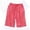 Watermelon Red, variant on Lounge Shorts Women Plus Size Model with Pocket Elastic Waist Short Pants Solid Color Summer Pants Everyday Wear