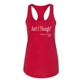 thumbnail image 2 of Wild Bobby, Ain't I Though? Sojourner Truth 1851, Ladies Racerback Tank Top, Red, Small, 2 of 3