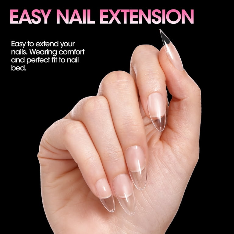 Gellen Medium Almond Fake Nail Tips, 504-Piece Set photo 3