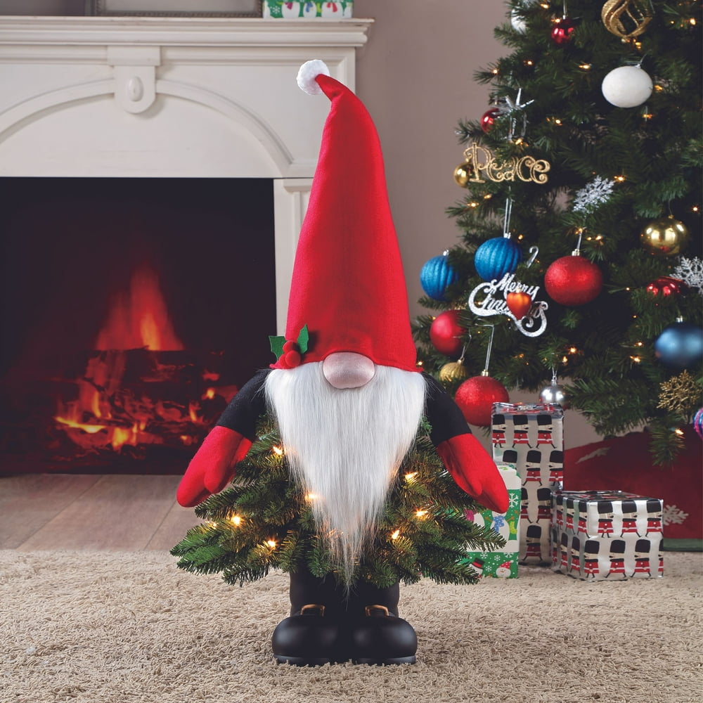 Holiday Time 18" Gnome 1 Incandescent String Treeclear Lights