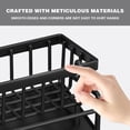 thumbnail image 6 of Sponge Holder for Kitchen Sink,Stainless Steel Kitchen Sink Organizer With Auto Draining Tray,Countertop Sink Caddy for Sponge Holder Soap Brush Dispenser,Black-Large, 6 of 7