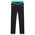 thumbnail image 5 of inlzdz Kids Girls Figure Ice Skating Tights Ballet Dance Leggings Girls Slimming Sweatpants Training Blue Green 10, 5 of 6