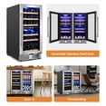 thumbnail image 4 of Nipus 15"+15" Wine and Beverage Refrigerator, 30 Bottles Dual Zone Wine Fridge and 130 Cans Beverage Fridge Cooler for Kitchen Office, 4 of 7