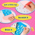 thumbnail image 4 of LXYFH Painting 20PCS DIY Rainbow DIY Christmas Rainbow Scratch Painting DIY Rainbow Scratch Painting Squeegee Art Kids Paint Kit Rainbow Dot Scratch Painting Arts Sticker Painting Set（30ml）, 4 of 9